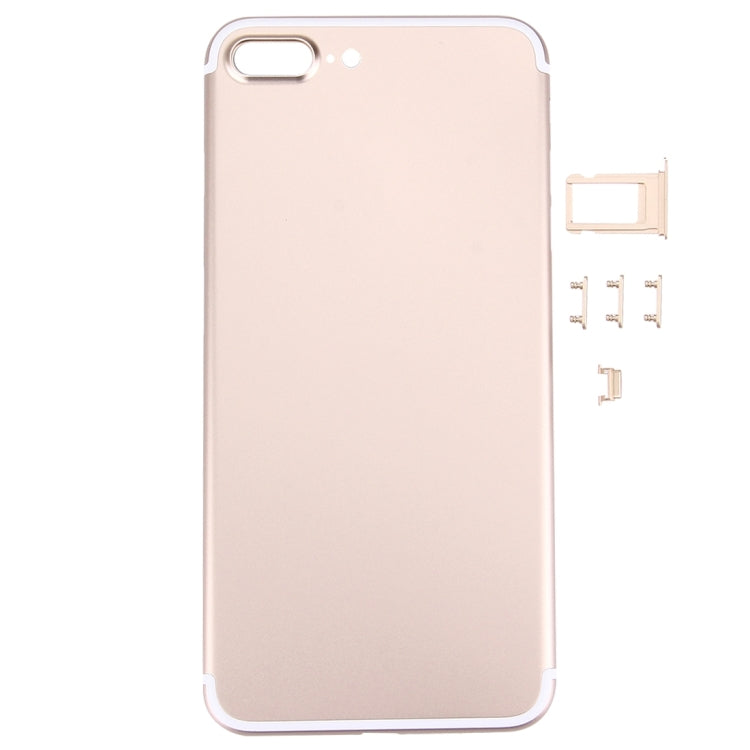 5 in 1 for iPhone 7 Plus (Back Cover + Card Tray + Volume Control Key + Power Button + Mute Switch Vibrator Key) Full Assembly Housing Cover, For iPhone 7 Plus, For iPhone 7P with Side keys