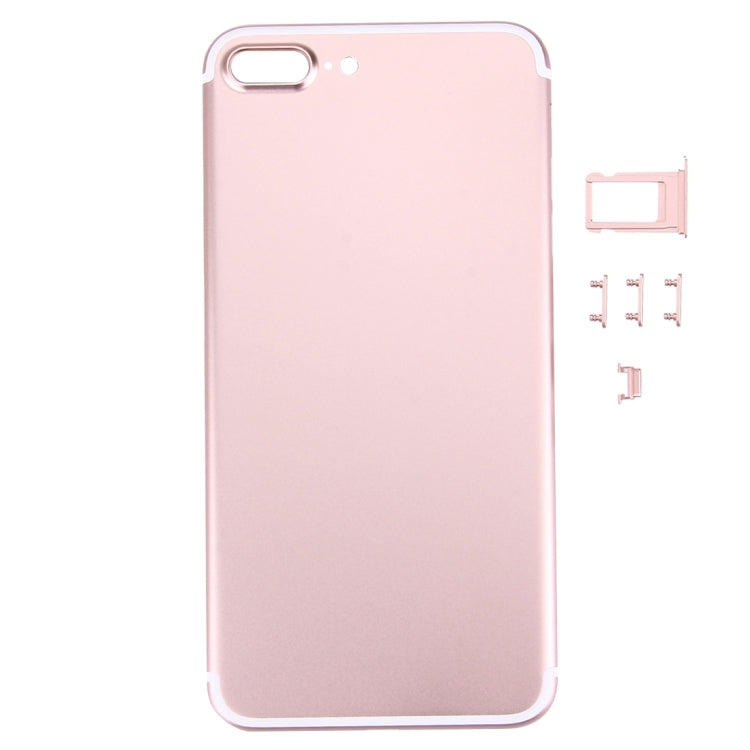 5 in 1 for iPhone 7 Plus (Back Cover + Card Tray + Volume Control Key + Power Button + Mute Switch Vibrator Key) Full Assembly Housing Cover, For iPhone 7 Plus, For iPhone 7P with Side keys