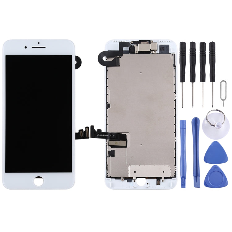 Pantalla LCD incluye cámara frontal para iPhone 7 Plus, i7 Plus Negro con cámara, i7 Plus Blanco con cámara