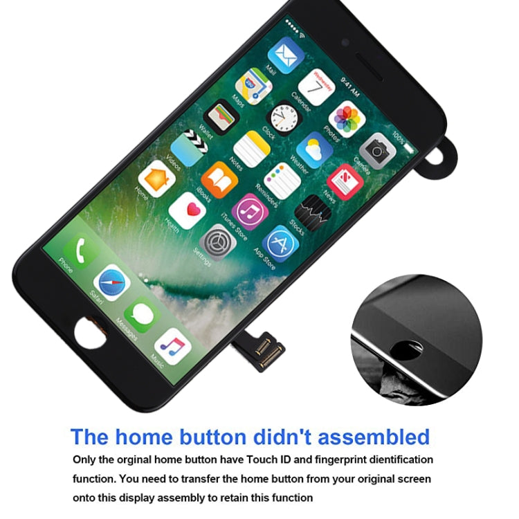 Pantalla LCD incluye cámara frontal para iPhone 7 Plus, i7 Plus Negro con cámara, i7 Plus Blanco con cámara