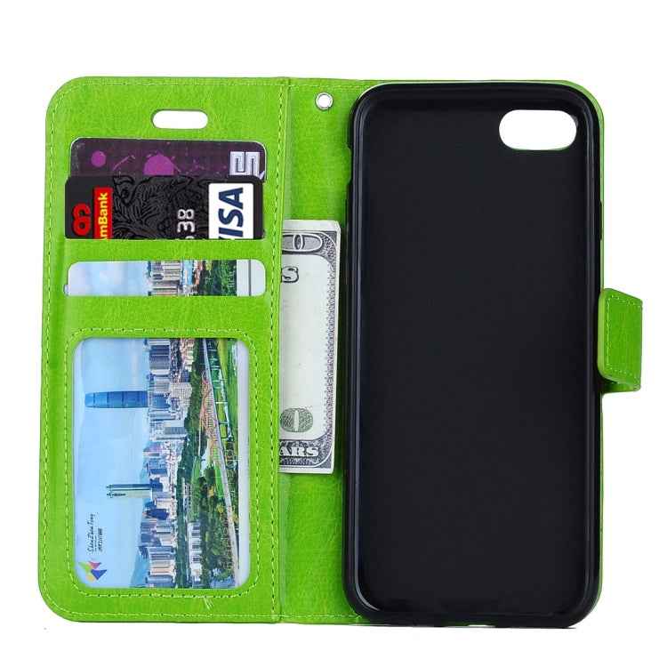 For iPhone 8 Plus & 7 Plus   Crazy Horse Texture Horizontal Flip Leather Case with Magnetic Buckle & Holder & Card Slots & Wallet & Photo Frame