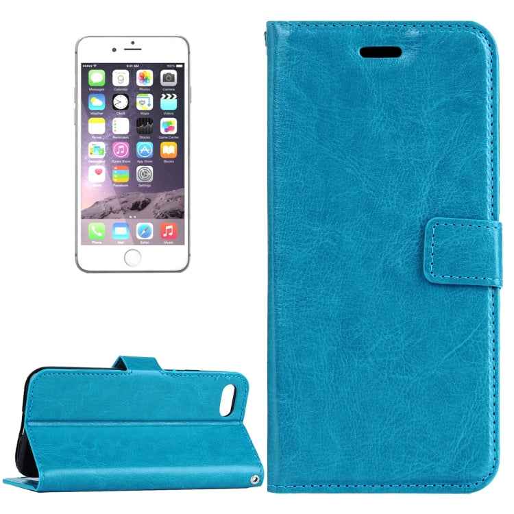 For iPhone 8 Plus & 7 Plus   Crazy Horse Texture Horizontal Flip Leather Case with Magnetic Buckle & Holder & Card Slots & Wallet & Photo Frame