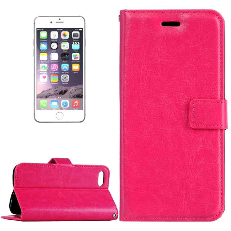 For iPhone 8 Plus & 7 Plus   Crazy Horse Texture Horizontal Flip Leather Case with Magnetic Buckle & Holder & Card Slots & Wallet & Photo Frame