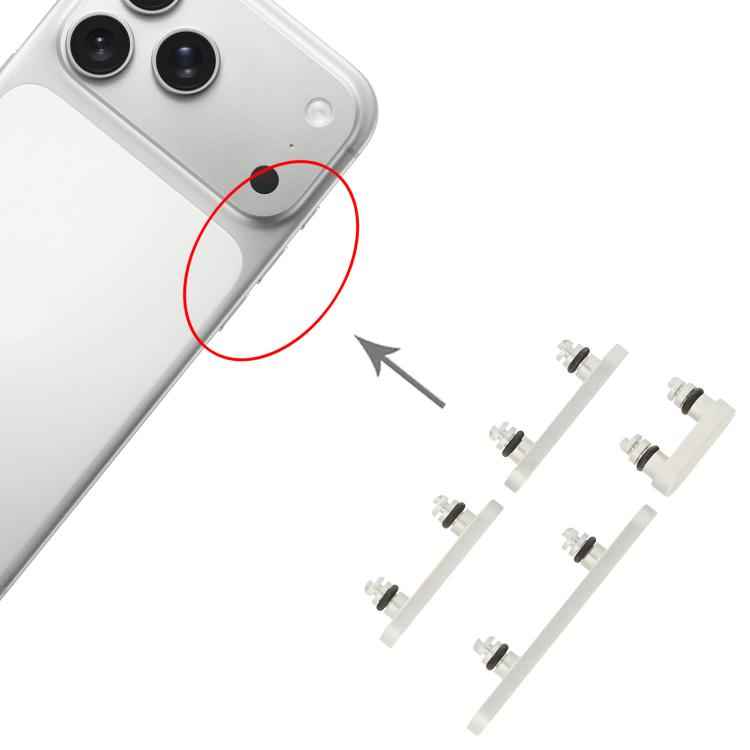 For iPhone 17 Pro / 17 Pro Max Power Button and Volume Control Button, For iPhone 17 Pro / 17 Pro Max