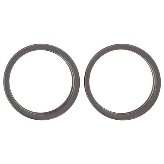 For iPhone 17 2pcs/set Rear Camera Glass Lens Metal Outside Protector Hoop Ring, For iPhone 17