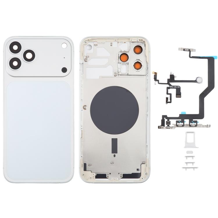 Back Housing Cover with Appearance Imitation of iP17 Pro Max for iPhone 12 Pro Max, For iPhone 12 Pro Max to iP17 Pro Max