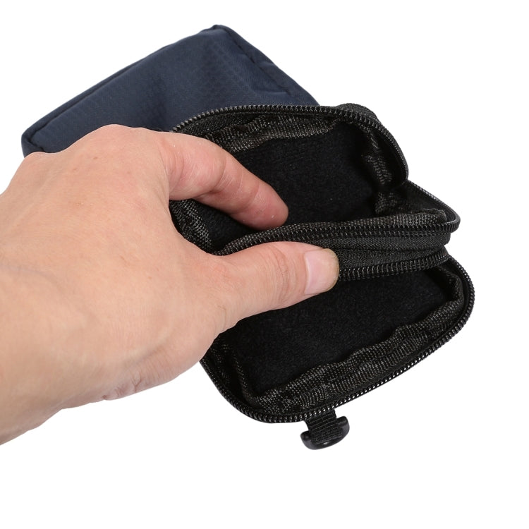 Universal Multi-function Plaid Texture Double Layer Zipper Sports Waist Bag / Shoulder Bag for iPhone X  & 7 & 7 Plus / Galaxy S9+ / S8+ / Note 8 / Sony Xperia Z5 / Huawei Mate 8, Size: 16.5 x 9.0 x 3.0cm