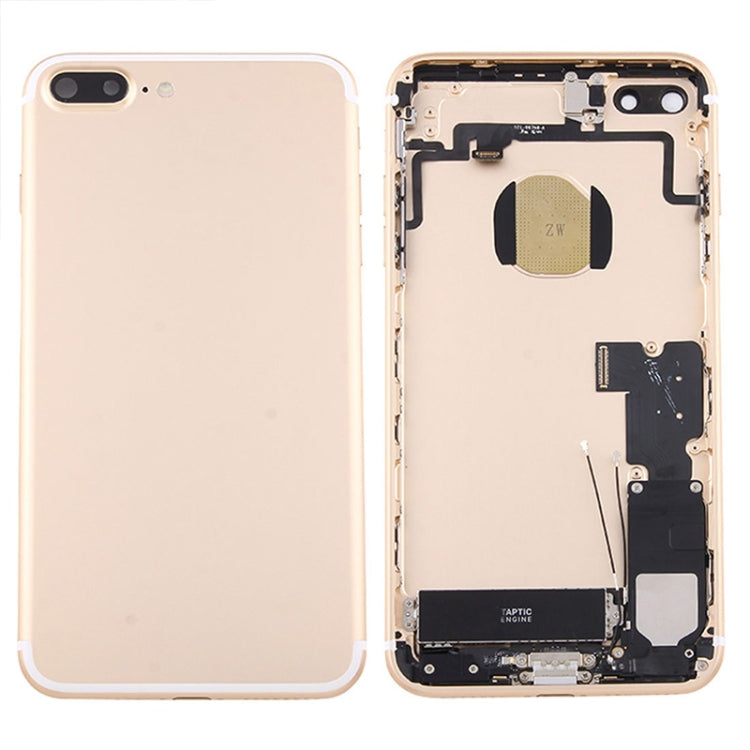 Battery Back Cover Assembly with Card Tray for iPhone 7 Plus, For iPhone 7 Plus, For iPhone 7 Plus (Full Assembly), For iPhone 7 Plus  (Full Assembly), For iPhone 7 Plus (Jet Black)