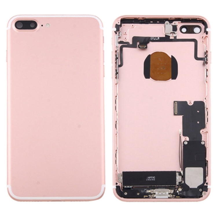 Battery Back Cover Assembly with Card Tray for iPhone 7 Plus, For iPhone 7 Plus, For iPhone 7 Plus (Full Assembly), For iPhone 7 Plus  (Full Assembly), For iPhone 7 Plus (Jet Black)