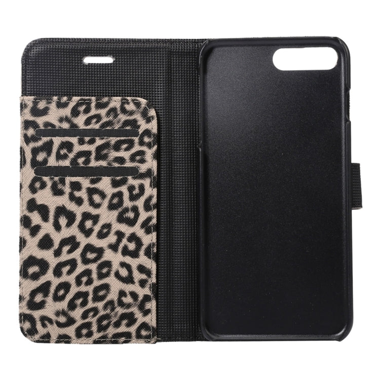For iPhone 8 Plus & 7 Plus   Leopard Texture Horizontal Flip Leather Case with Holder & Card Slots & Wallet, For 8P & 7P