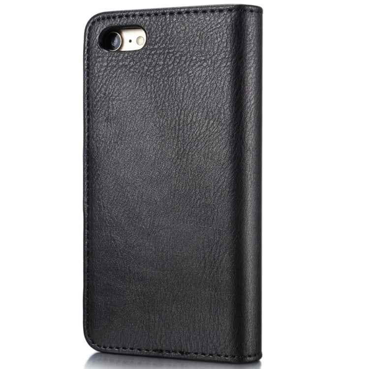DG.MING for iPhone 8 & 7  Crazy Horse Texture Horizontal Flip Detachable Magnetic Protective Case with Holder & Card Slots & Wallet