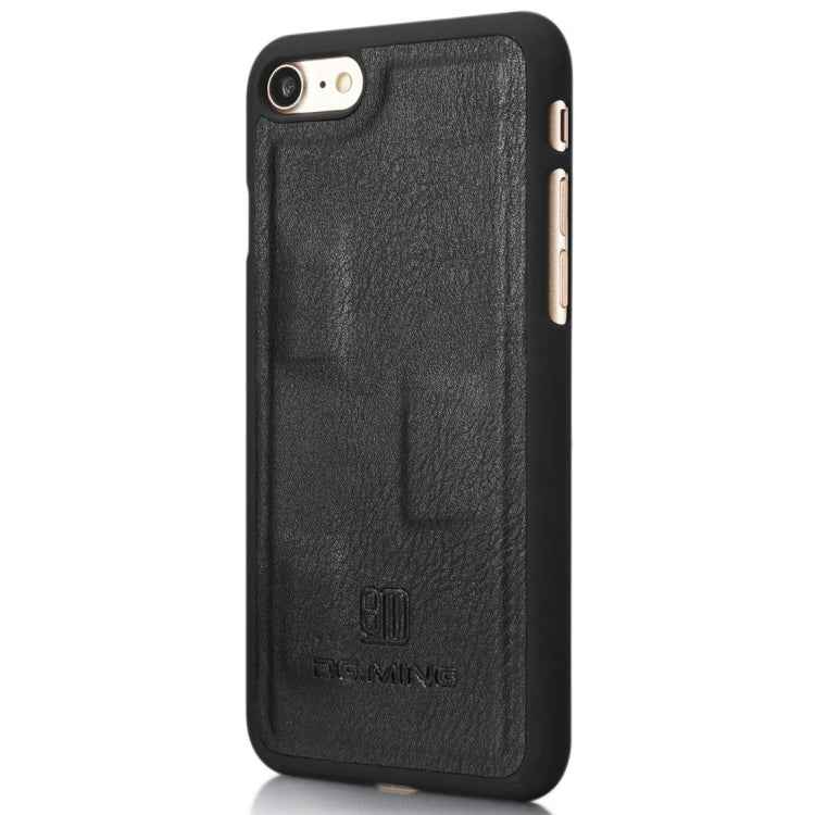 DG.MING for iPhone 8 & 7  Crazy Horse Texture Horizontal Flip Detachable Magnetic Protective Case with Holder & Card Slots & Wallet
