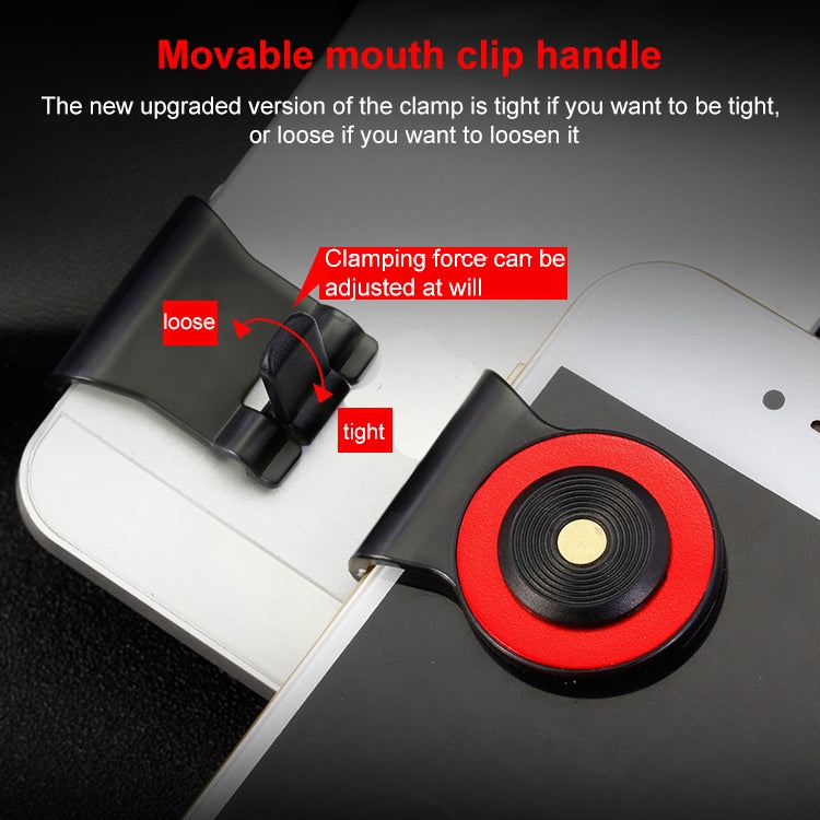 A9 Direct Mobile Clip Games Joystick Artifact Hand Travel Button Sucker with Ring Holder for iPhone, Android Phone, Tablet, A9 REd, A9 Silver, A9 Gold