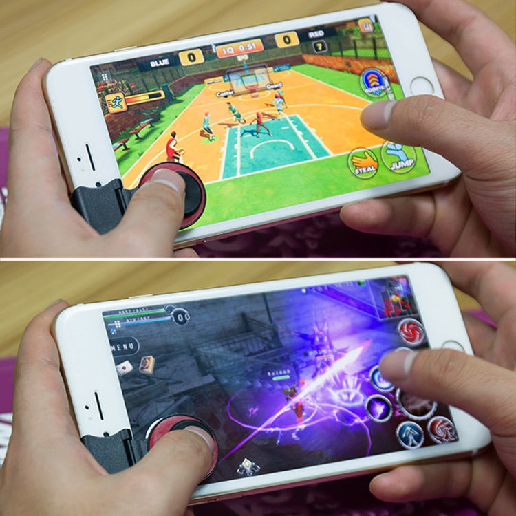 A9 Direct Mobile Clip Games Joystick Artifact Hand Travel Button Sucker with Ring Holder for iPhone, Android Phone, Tablet, A9 REd, A9 Silver, A9 Gold