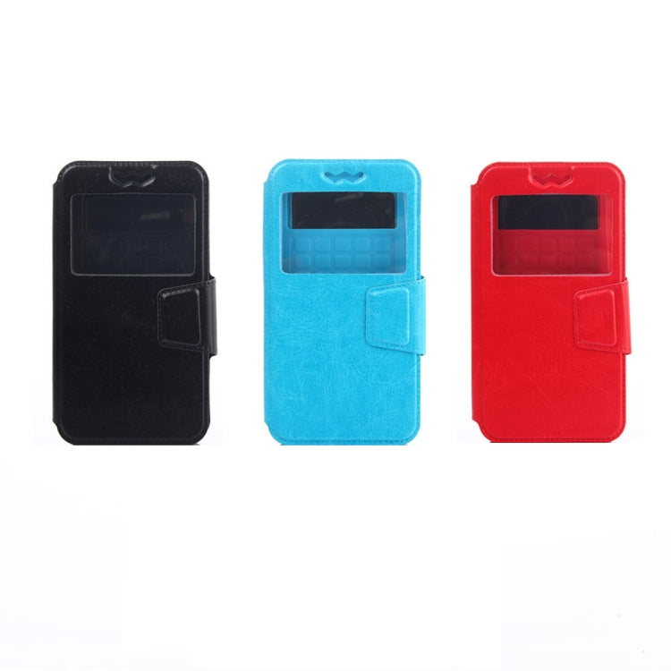 Silicone Sliding Universal Leather Case for 5.5 inch Mobile Phone