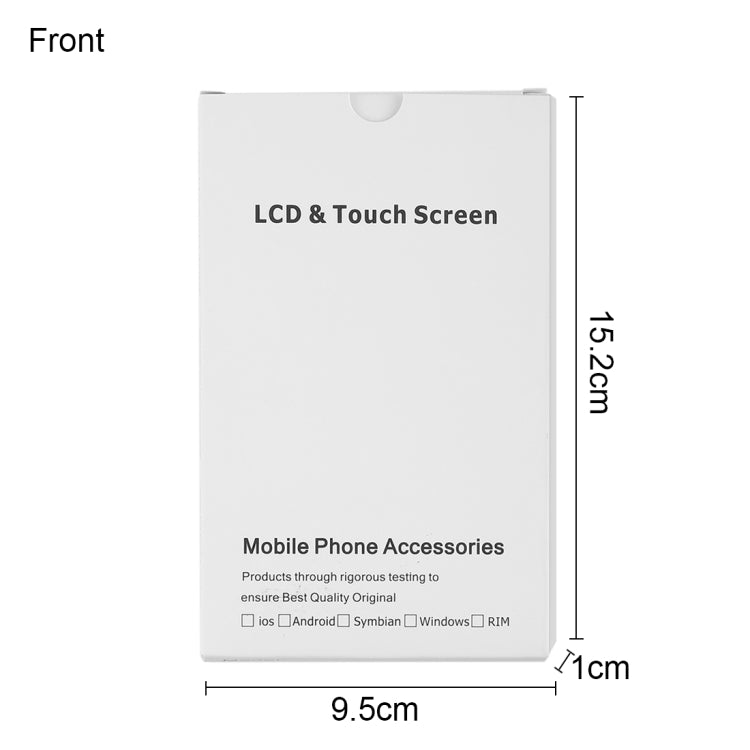 50 PCS Cardboard Packaging White Box for iPhone 8 / 7 LCD Screen, i7 / i8 Packaging Box - BSPART