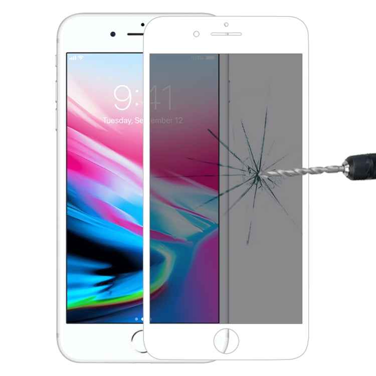 9H 6D Anti-peep Tempered Glass Film for iPhone SE 2022 / 2020 / 8 / 7
