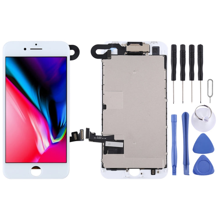 LCD Screen include Front Camera for iPhone 8, i8 White with Front Camera, i8 Black with Front Camera