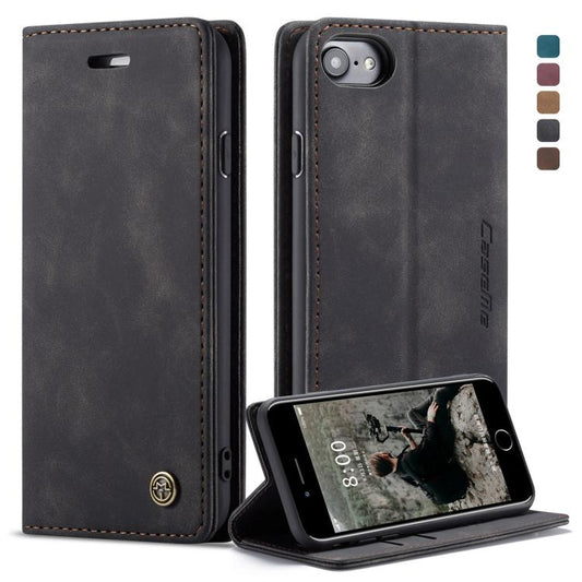 CaseMe-013 Multifunctional Retro Frosted Horizontal Flip Leather Case for iPhone 7 / 8, with Card Slot & Holder & Wallet, For iPhone 7 / 8
