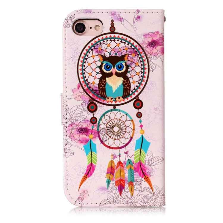 For iPhone 8 & 7 Embossed Horizontal Flip Leather Case with Holder & Card Slots & Wallet & Photo Frame