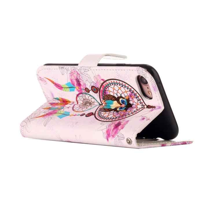For iPhone 8 & 7 Embossed Horizontal Flip Leather Case with Holder & Card Slots & Wallet & Photo Frame