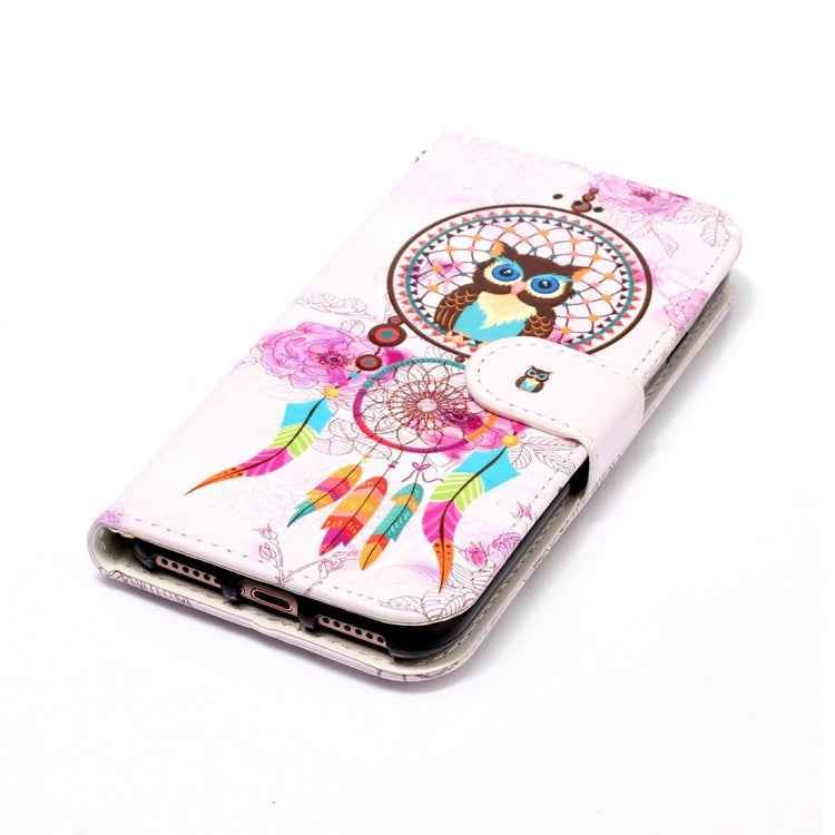 For iPhone 8 & 7 Embossed Horizontal Flip Leather Case with Holder & Card Slots & Wallet & Photo Frame
