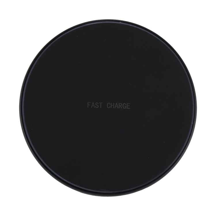 DC 9V 1.67A / 5V 1A Universal Round Shape Qi Standard Fast Wireless Charger with Indicator Light