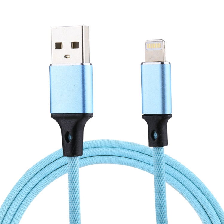 1m 2A USB to 8 Pin Nylon Weave Style Data Sync Charging Cable, 8 Pin Pink, 8 Pin Blue, 8 Pin Red, 8 Pin White