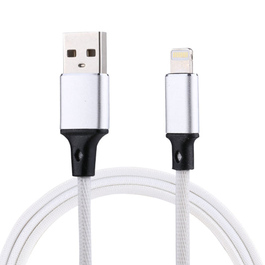 1m 2A USB to 8 Pin Nylon Weave Style Data Sync Charging Cable, 8 Pin White, 8 Pin Pink, 8 Pin Blue, 8 Pin Red