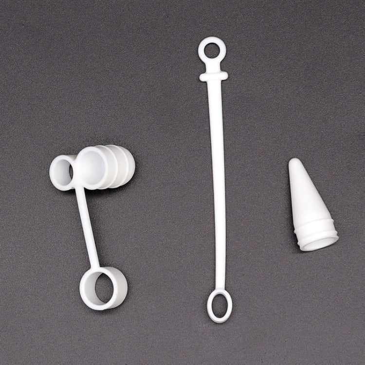 3 in 1 Silicone Protective Cover+Touch Cap Pen+Nip Pen Case For Apple Pencil