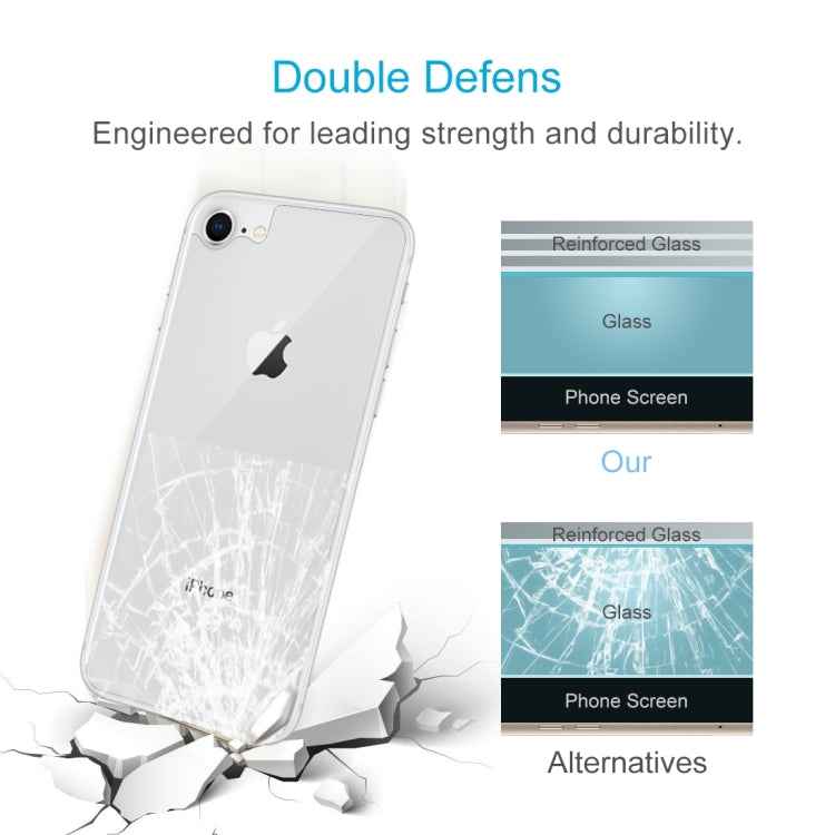 For iPhone 8 & 7 0.3mm 9H Surface Hardness 2.5D Curved Edge Explosion-proof Premium Tempered Glass Back Screen Protector