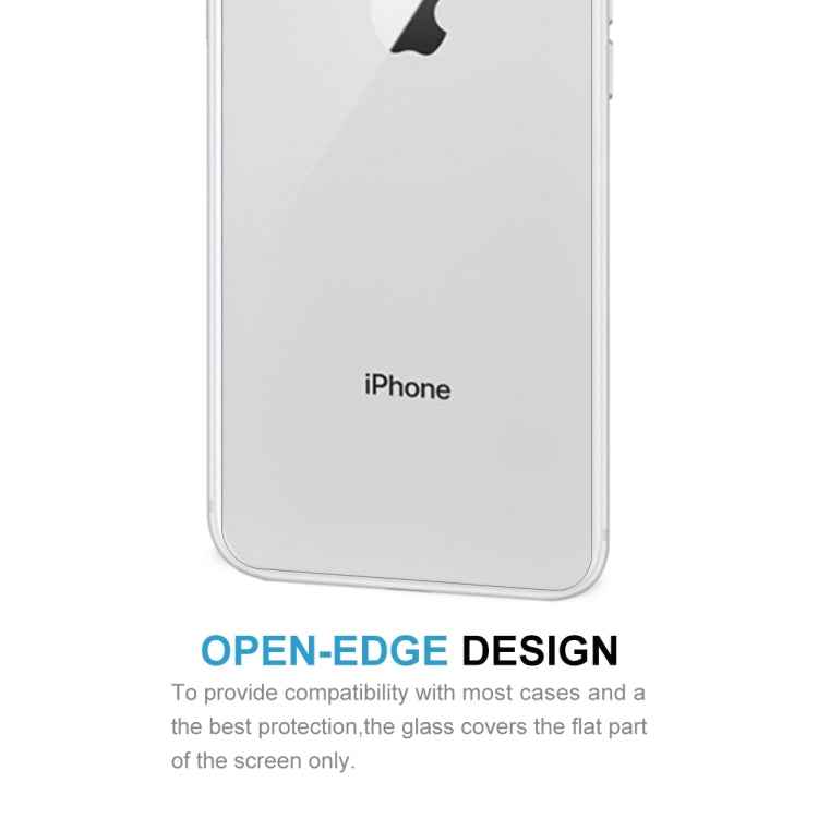 For iPhone 8 & 7 0.3mm 9H Surface Hardness 2.5D Curved Edge Explosion-proof Premium Tempered Glass Back Screen Protector