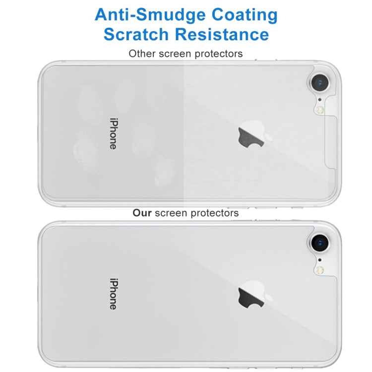 For iPhone 8 & 7 0.3mm 9H Surface Hardness 2.5D Curved Edge Explosion-proof Premium Tempered Glass Back Screen Protector