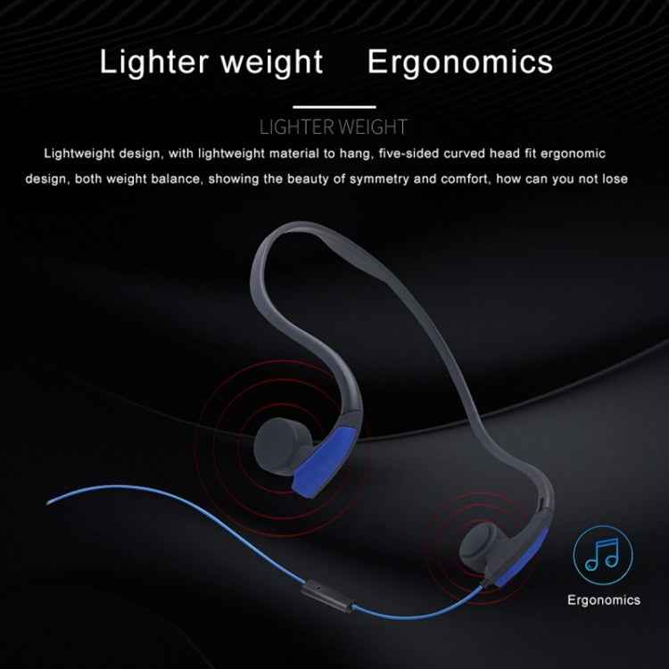 Rear Hanging Wire-Controlled Bone Conduction Outdoor Sports Headphone