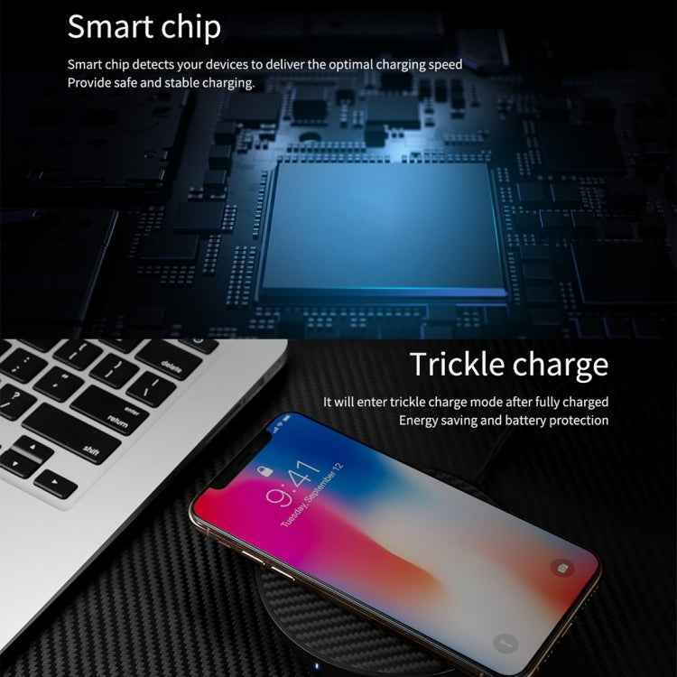 NILLKIN Power Flash Aramid Fiber Qi Standard Wireless Charger Charging Pad