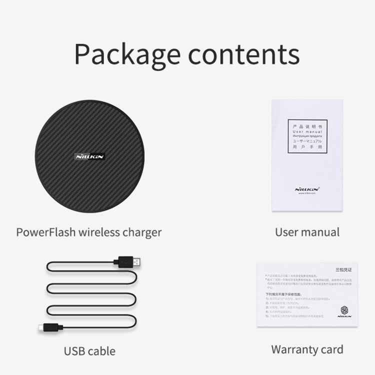 NILLKIN Power Flash Aramid Fiber Qi Standard Wireless Charger Charging Pad
