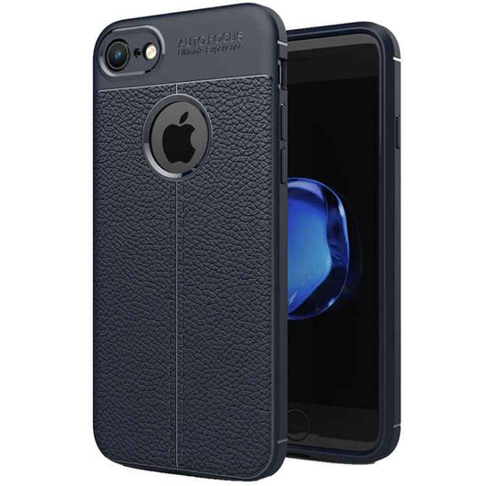 For iPhone 8 & 7 Litchi Texture TPU Protective Back Cover Case