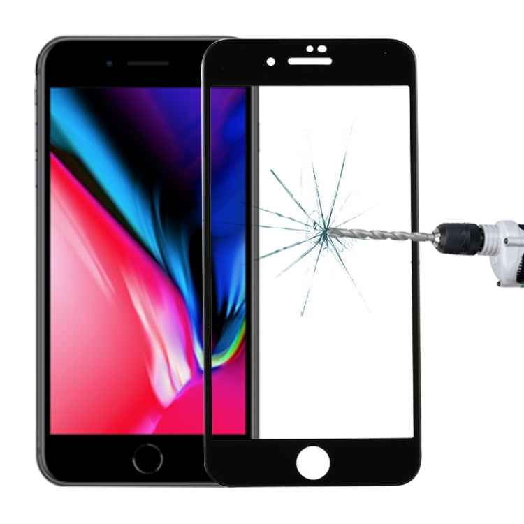 For iPhone 8 / 7 0.3mm 9H Surface Hardness  Curved Full Screen Tempered Glass Screen Protector