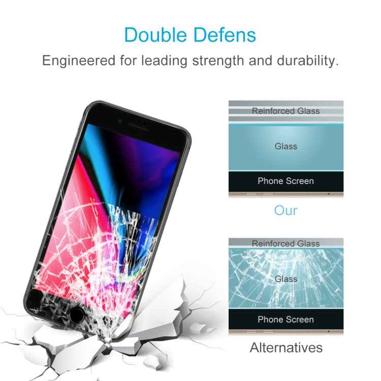 For iPhone 8 / 7 0.3mm 9H Surface Hardness  Curved Full Screen Tempered Glass Screen Protector