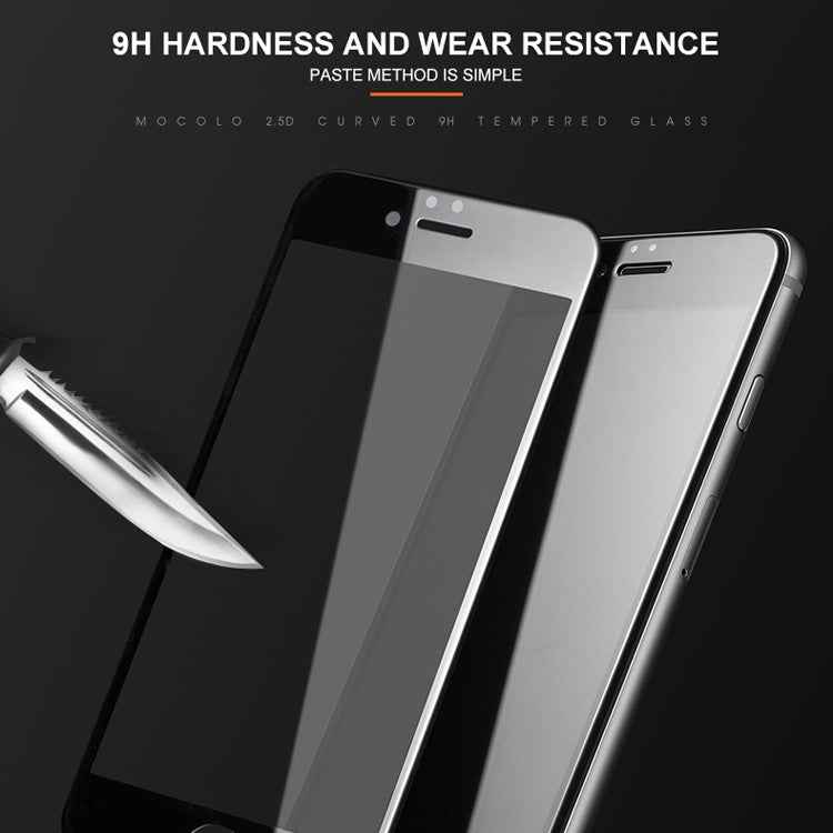 mocolo 0.33mm 9H 2.5D Silk Print Tempered Glass Film for iPhone SE 2020 / 8 / 7
