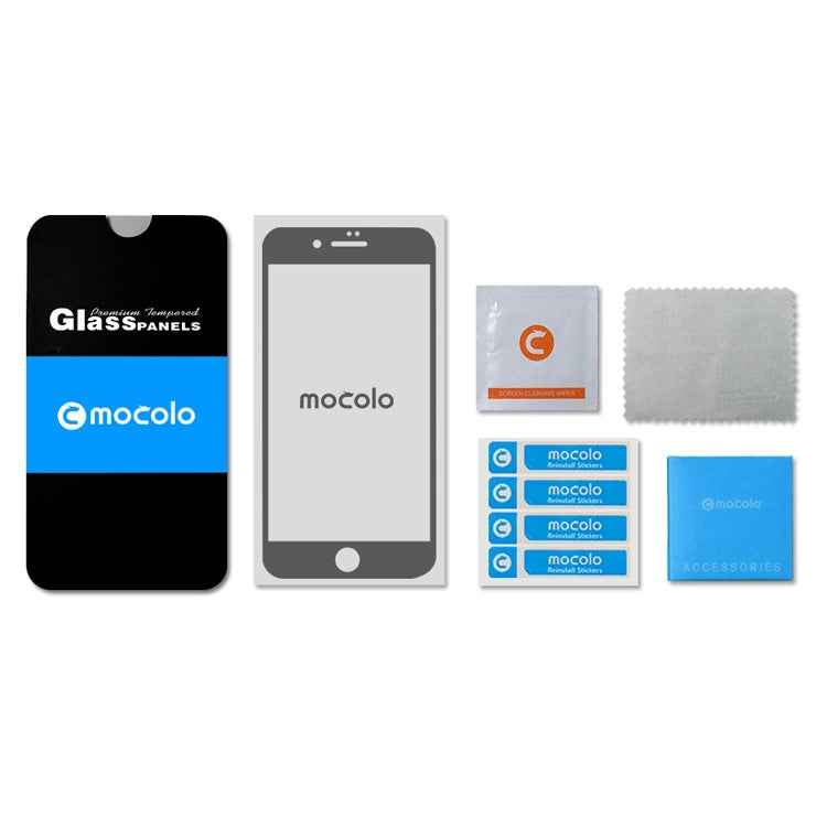 mocolo 0.33mm 9H 2.5D Silk Print Tempered Glass Film for iPhone SE 2020 / 8 / 7