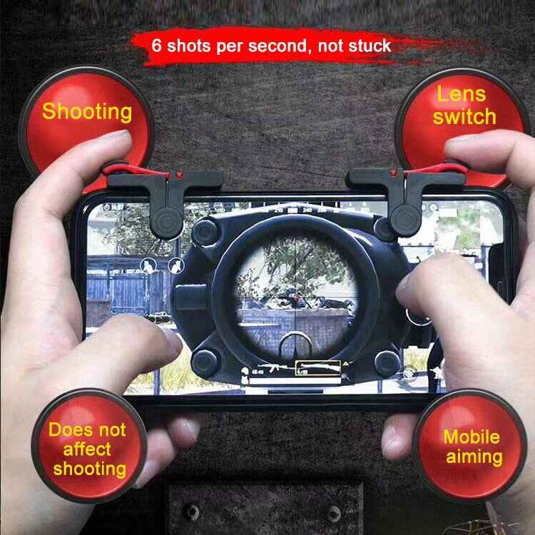 D9 1 Pair Mobile Phone Gaming Handle L / R Shooter PUBG Game Controller