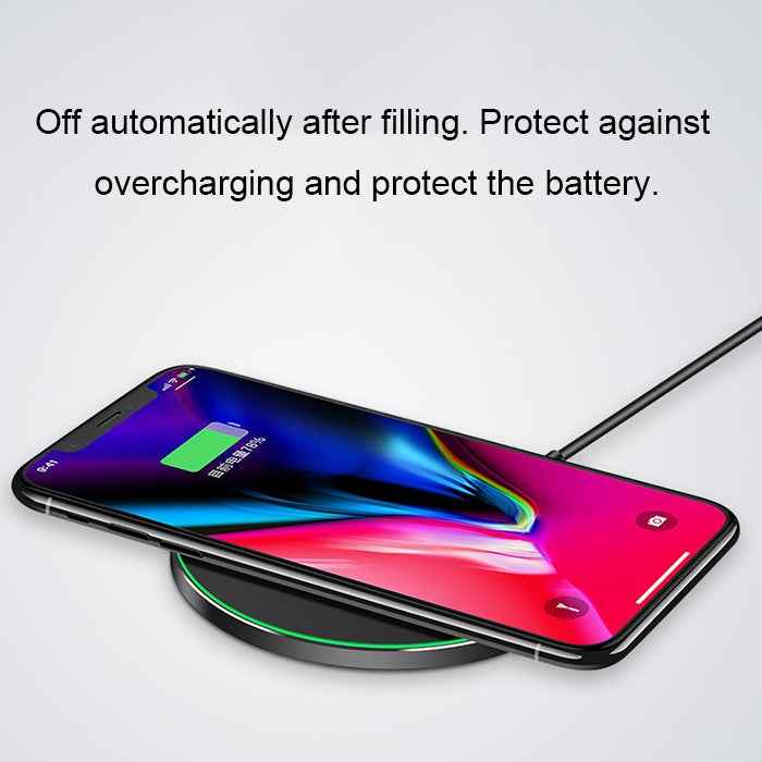 GY-68 Ultra-Thin Aluminum Alloy Wireless Fast Charging Qi Charger Pad