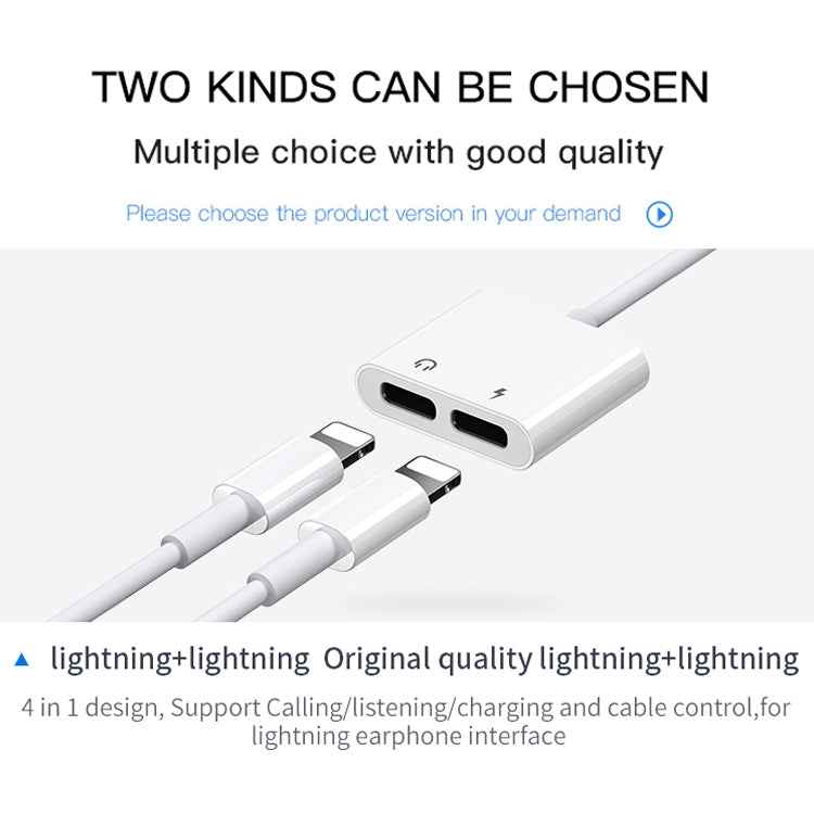 JOYROOM S-Y104 Ben Series Apple Dual Lightning Adapter, Length: 1.2m