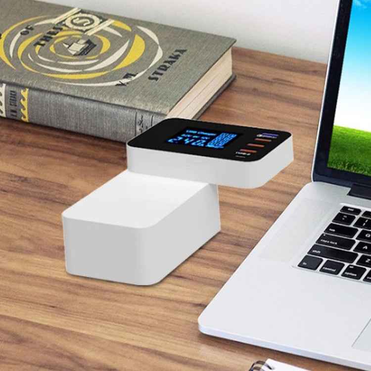 CDA33Q 40W QC 3.0 USB + 3 USB Ports + USB-C / Type-C Ports Multi-function Charger with LED Display, UK Plug