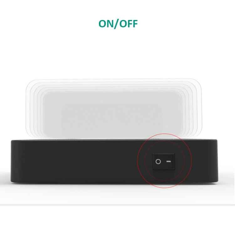 50W 6 USB Ports + 2 USB-C / Type-C Ports + Wireless Charging Multi-function Charger with LED Display & Detachable Bezel, AU Plug