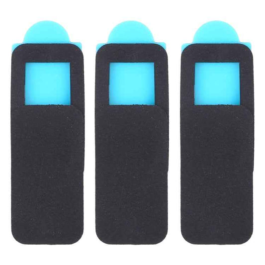 3 PCS Universal Ultra-thin Design Rectangle WebCam Cover Camera Cover for Desktop, Laptop, Tablet, Phones