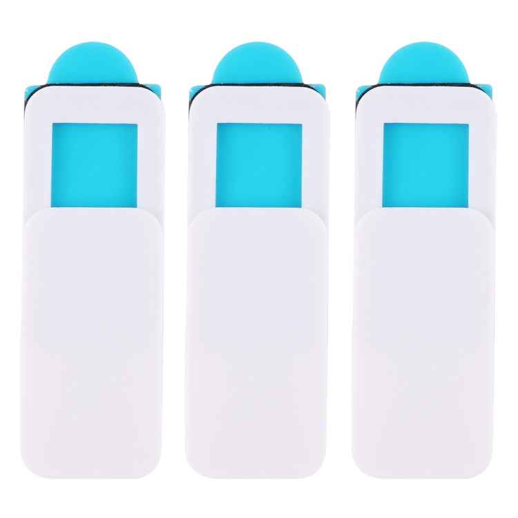 3 PCS Universal Ultra-thin Design Rectangle WebCam Cover Camera Cover for Desktop, Laptop, Tablet, Phones