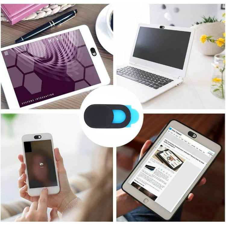 6 PCS Universal Ultra-thin Design WebCam Cover Camera Cover for Desktop, Laptop, Tablet, Phones
