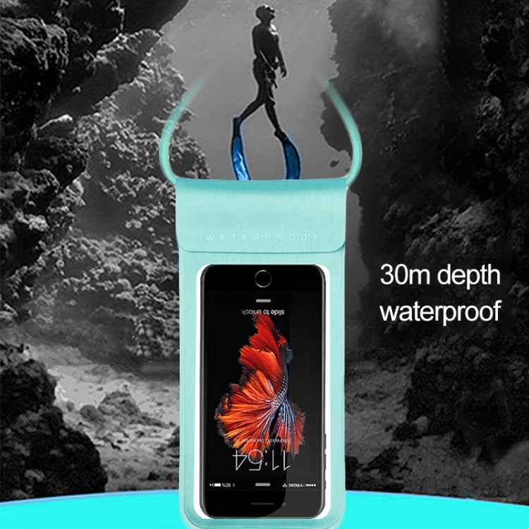 Outdoor Diving Swimming Mobile Phone Touch Screen Waterproof Bag for 5.1 to 6 Inch Mobile Phone